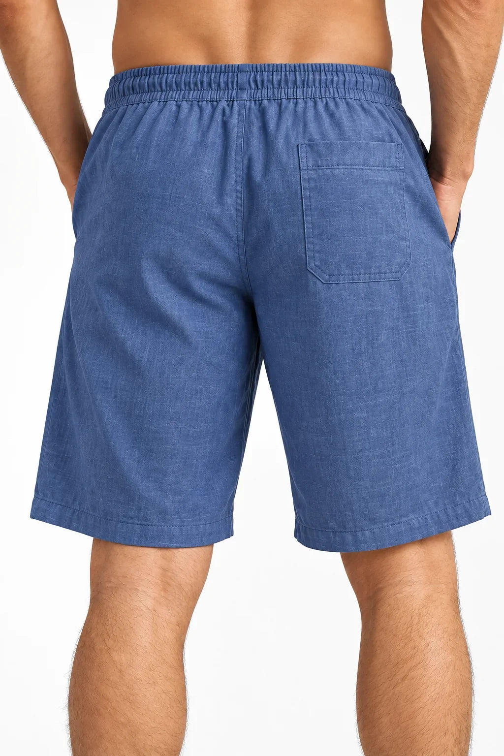 Relaxed Cotton-Linen Shorts