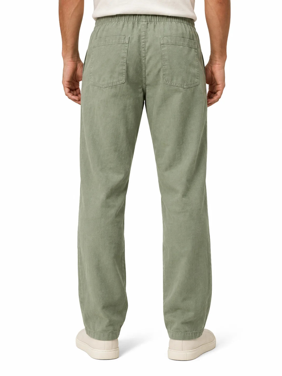 Relaxed Cotton-Hemp Trousers