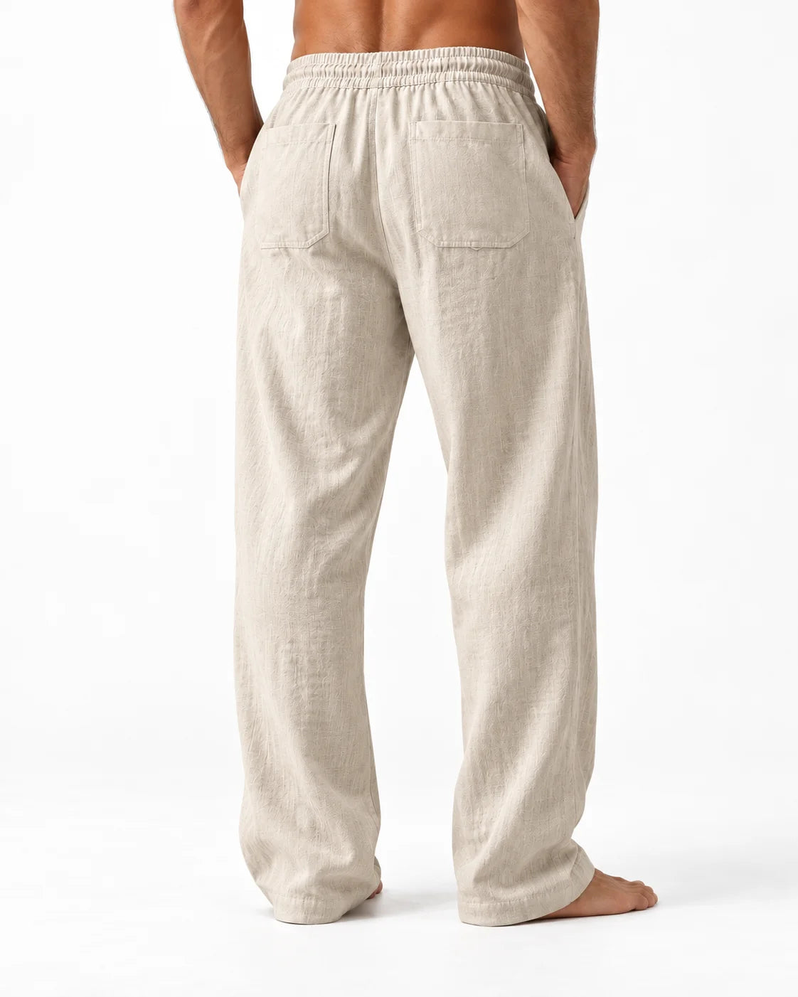 Relaxed Cotton-Hemp Trousers