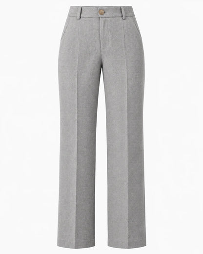 Textured High-Waist Trousers