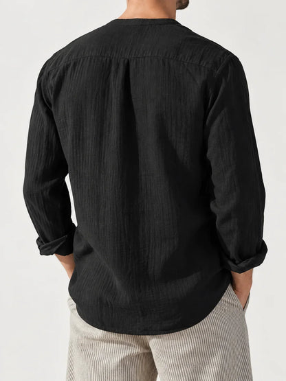 Cotton-Linen Relaxed Shirt