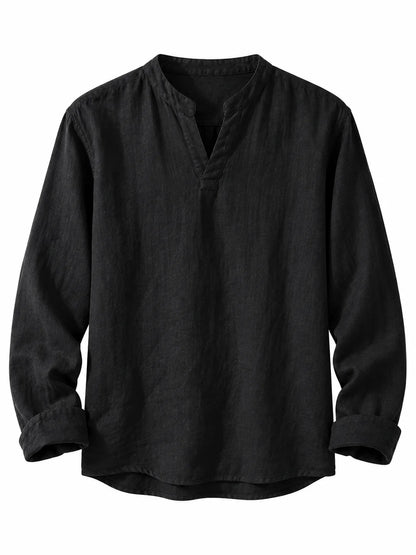Cotton-Linen Relaxed Shirt