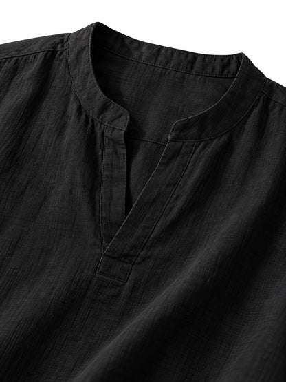 Cotton-Linen Relaxed Shirt